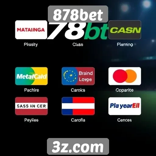 Opções de pagamento disponíveis na plataforma 878bet